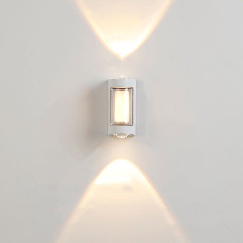 Aluminum Acrylic Rectangular Cylinder Outdoor Light