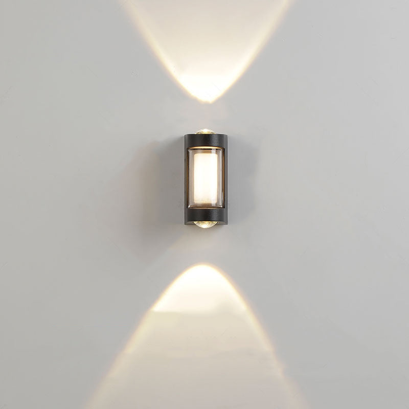 Aluminum Acrylic Rectangular Cylinder Outdoor Light