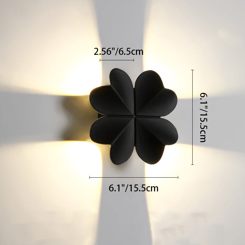 Aluminum Four-Leaf Clover Patio Outdoor Light