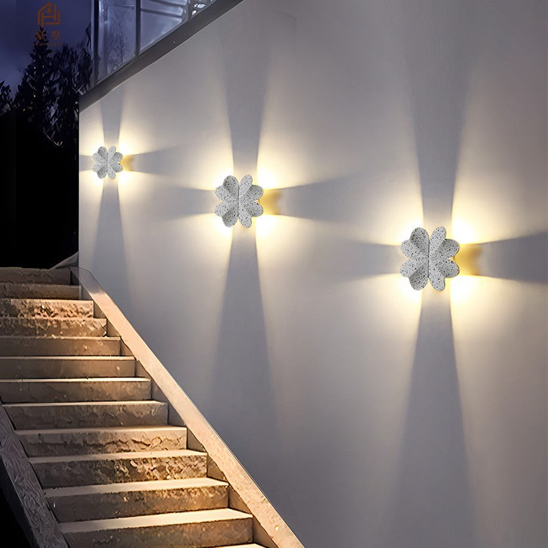 Aluminum Four-Leaf Clover Patio Outdoor Light