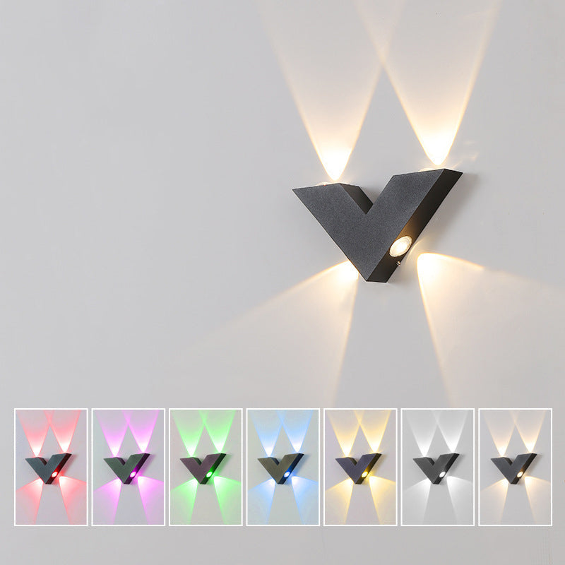Aluminum Letter Geometrical Patio Outdoor Light