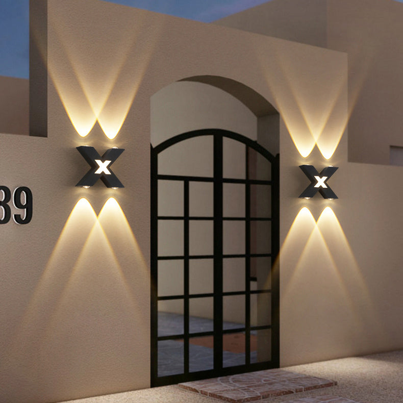 Aluminum Letter Geometrical Patio Outdoor Light