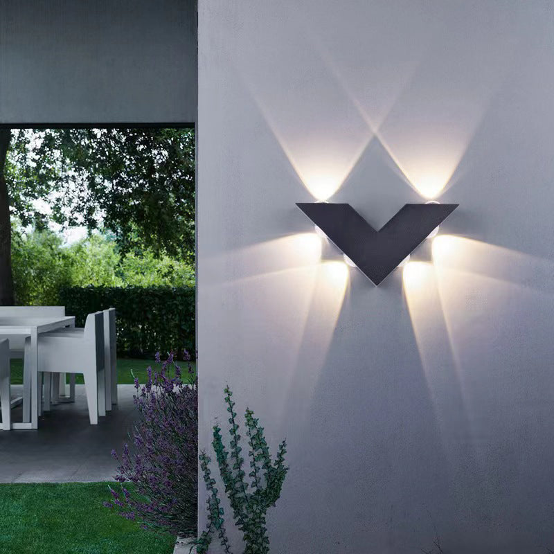 Aluminum Letter Geometrical Patio Outdoor Light