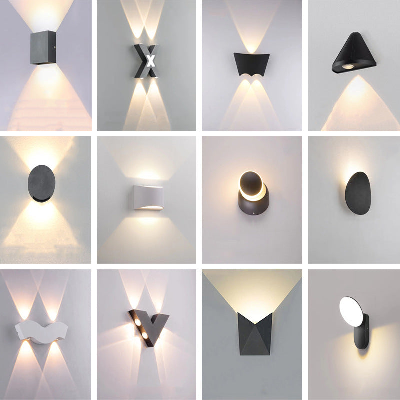 Aluminum Letter Geometrical Patio Outdoor Light