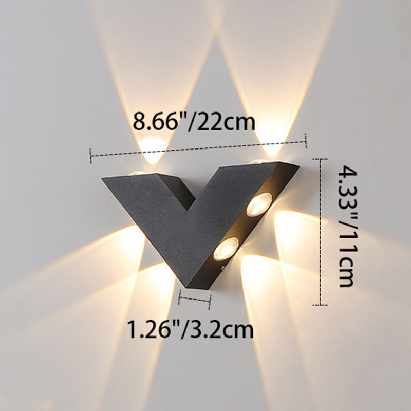 Aluminum Letter Geometrical Patio Outdoor Light