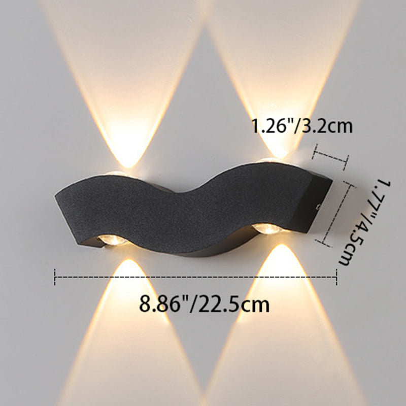 Aluminum Letter Geometrical Patio Outdoor Light