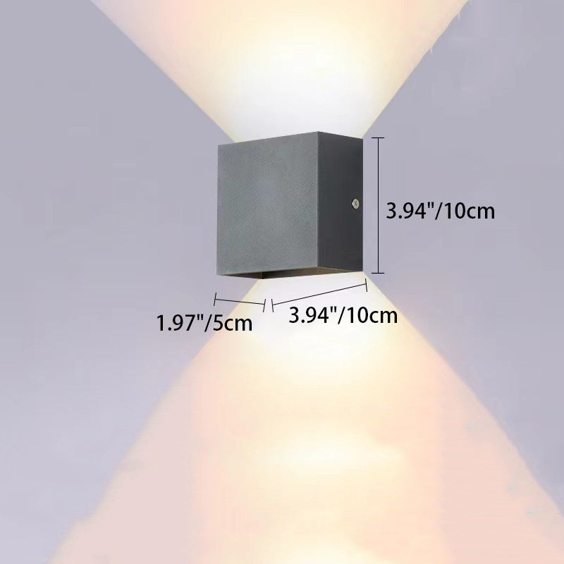 Aluminum Letter Geometrical Patio Outdoor Light