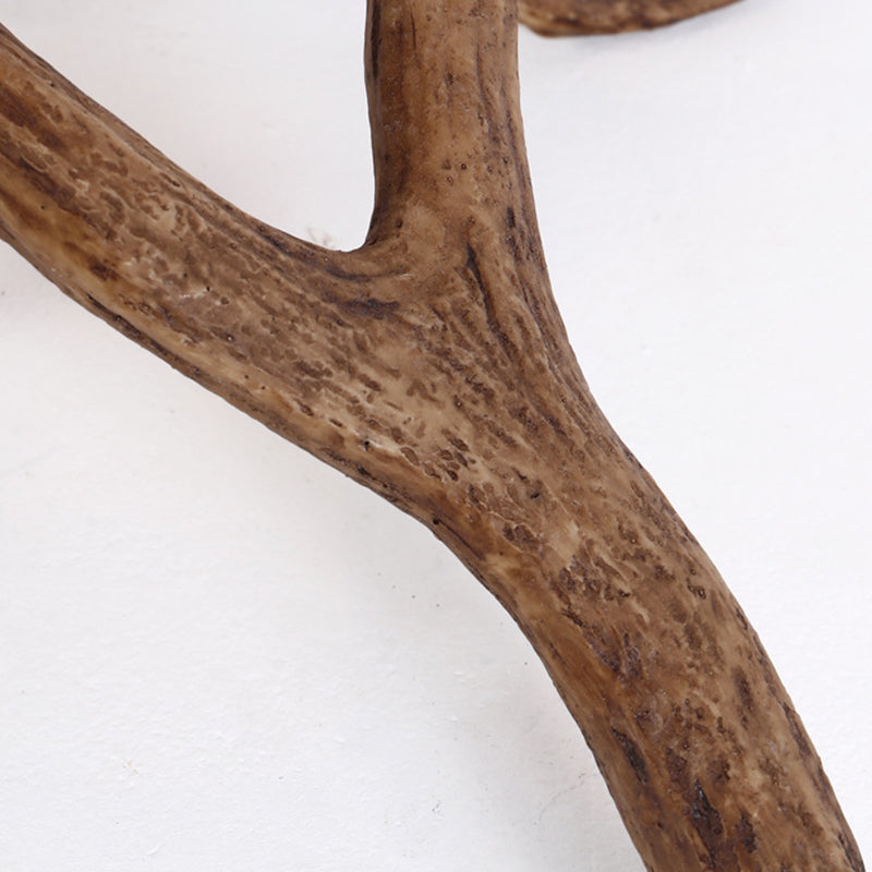 Fabric Resin Deer Horn Table Lamp