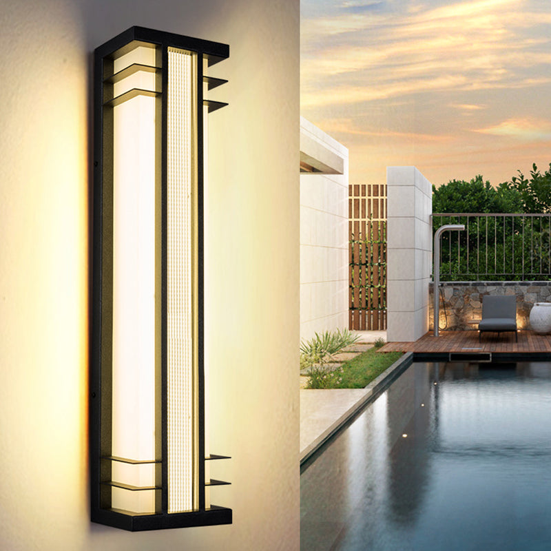 Stainless Steel Acrylic Rectangular Outdoor Light