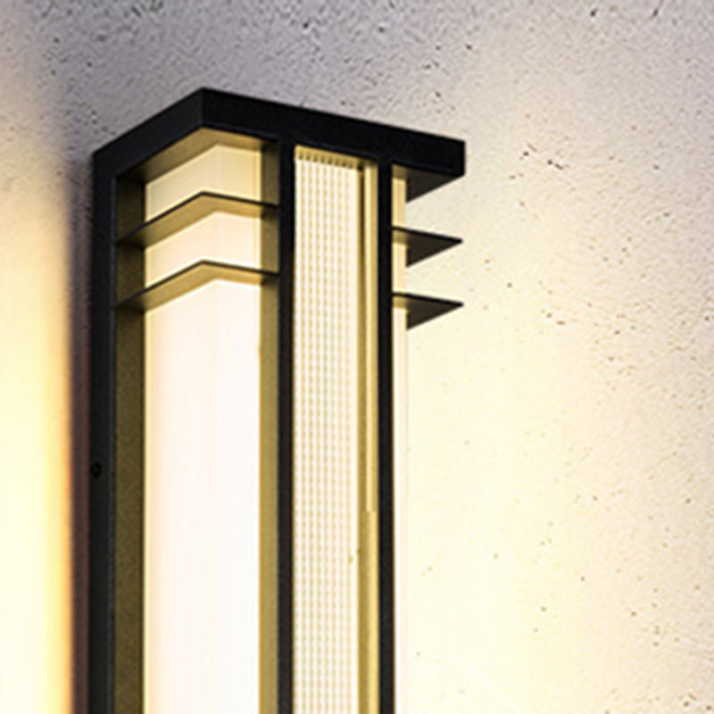 Stainless Steel Acrylic Rectangular Outdoor Light
