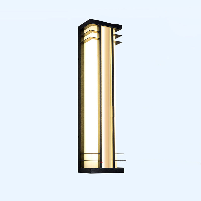 Stainless Steel Acrylic Rectangular Outdoor Light