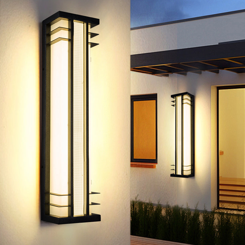 Stainless Steel Acrylic Rectangular Outdoor Light