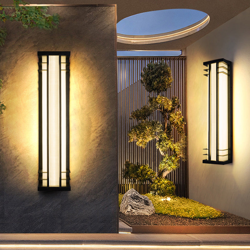 Stainless Steel Acrylic Rectangular Outdoor Light