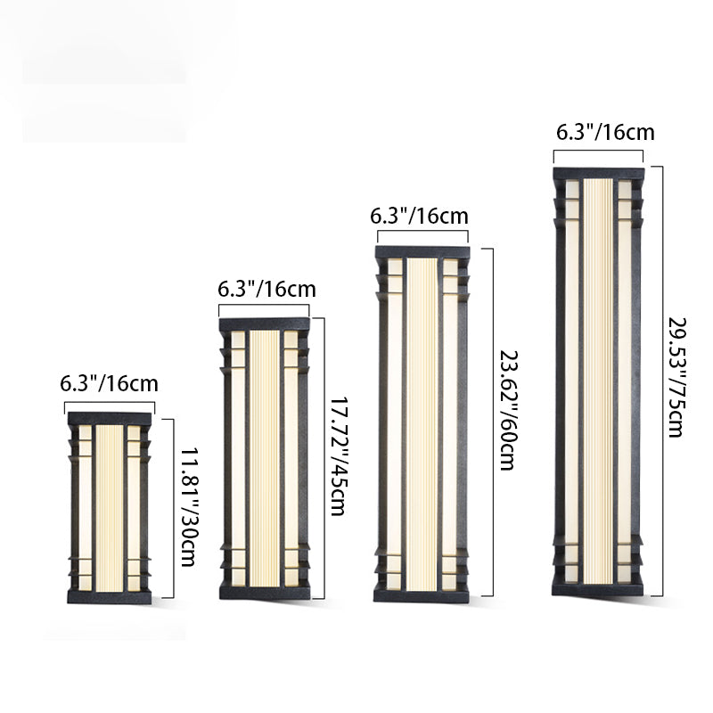 Stainless Steel Acrylic Rectangular Outdoor Light
