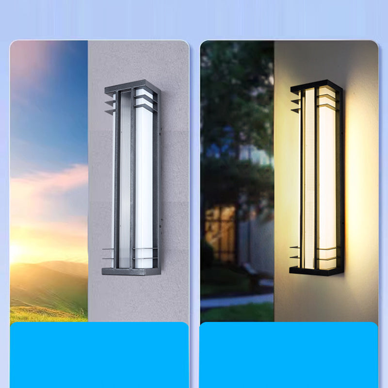 Stainless Steel Acrylic Rectangular Outdoor Light