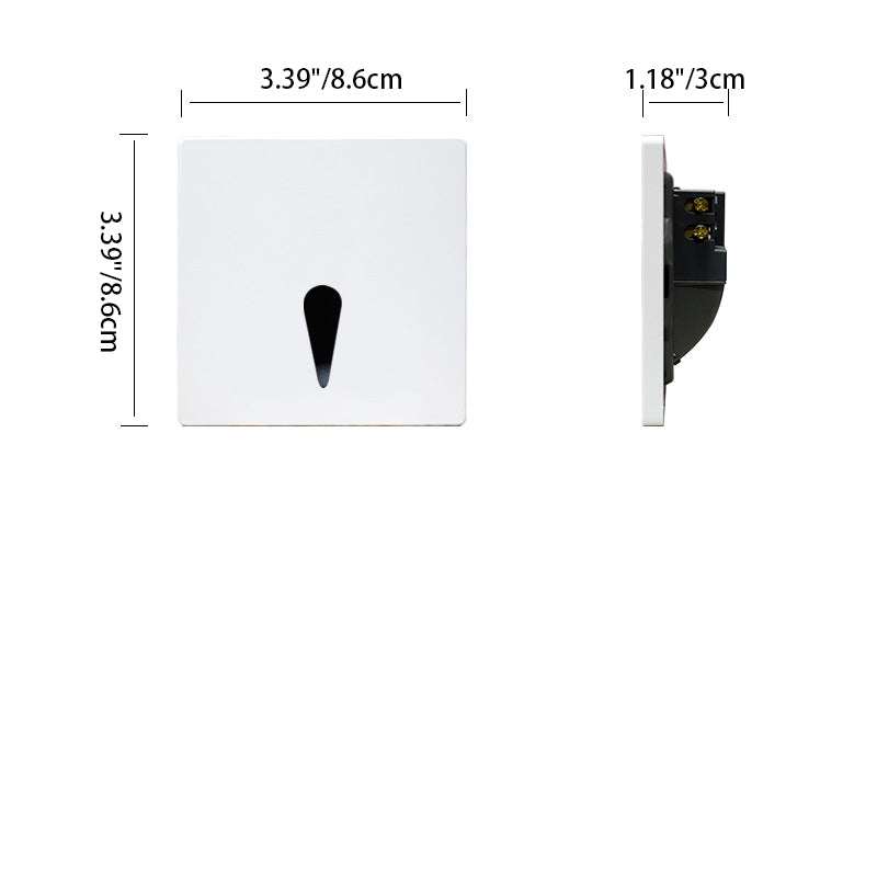 Aluminum Alloy Steel PC Wall Lamp