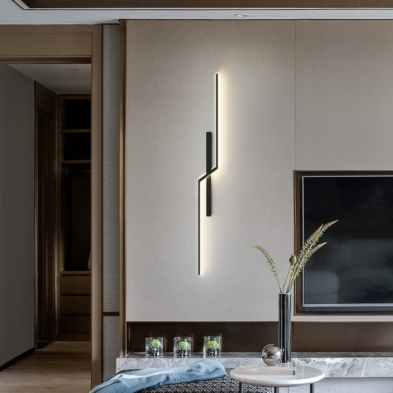 Aluminum Silica Linear Strip Wall Lamp