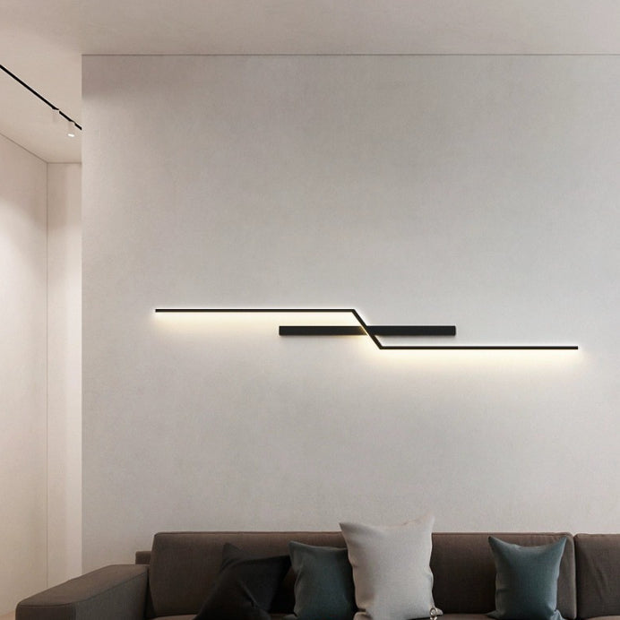 Aluminum Silica Linear Strip Wall Lamp