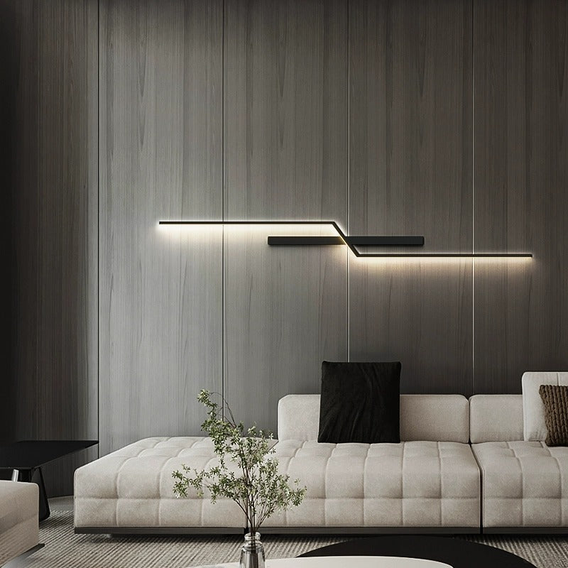 Aluminum Silica Linear Strip Wall Lamp