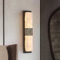 Marble Copper Rectangular Ripple Wall Lamp
