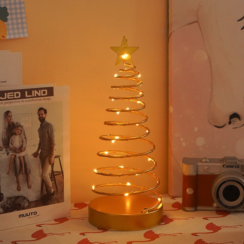 Copper Iron Acrylic Plastic Table Lamp