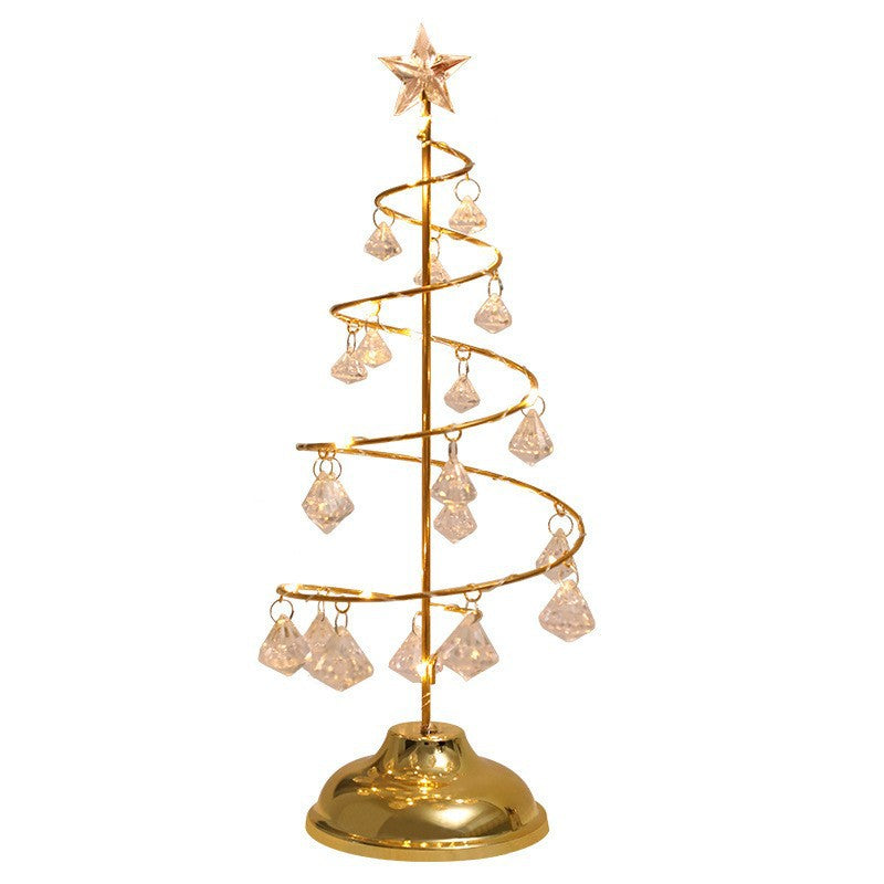 Copper Iron Acrylic Plastic Table Lamp