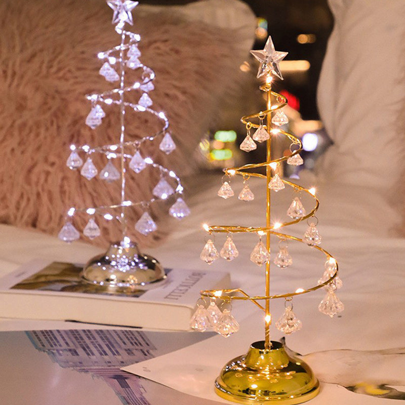 Copper Iron Acrylic Plastic Table Lamp