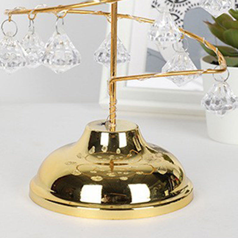 Copper Iron Acrylic Plastic Table Lamp