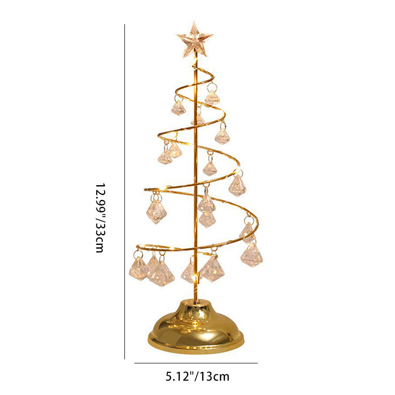 Copper Iron Acrylic Plastic Table Lamp