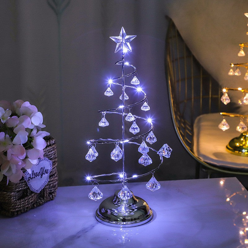 Copper Iron Acrylic Plastic Table Lamp