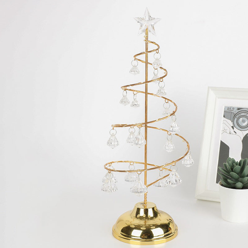 Copper Iron Acrylic Plastic Table Lamp