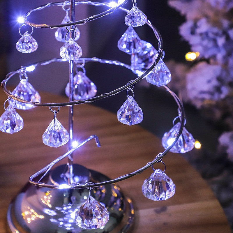 Copper Iron Acrylic Plastic Table Lamp