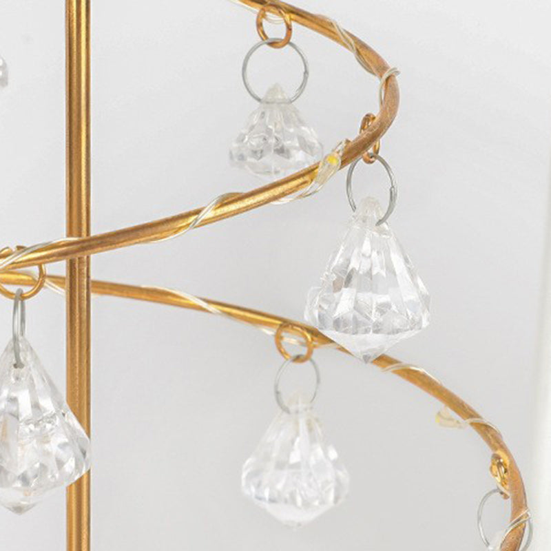 Copper Iron Acrylic Plastic Table Lamp