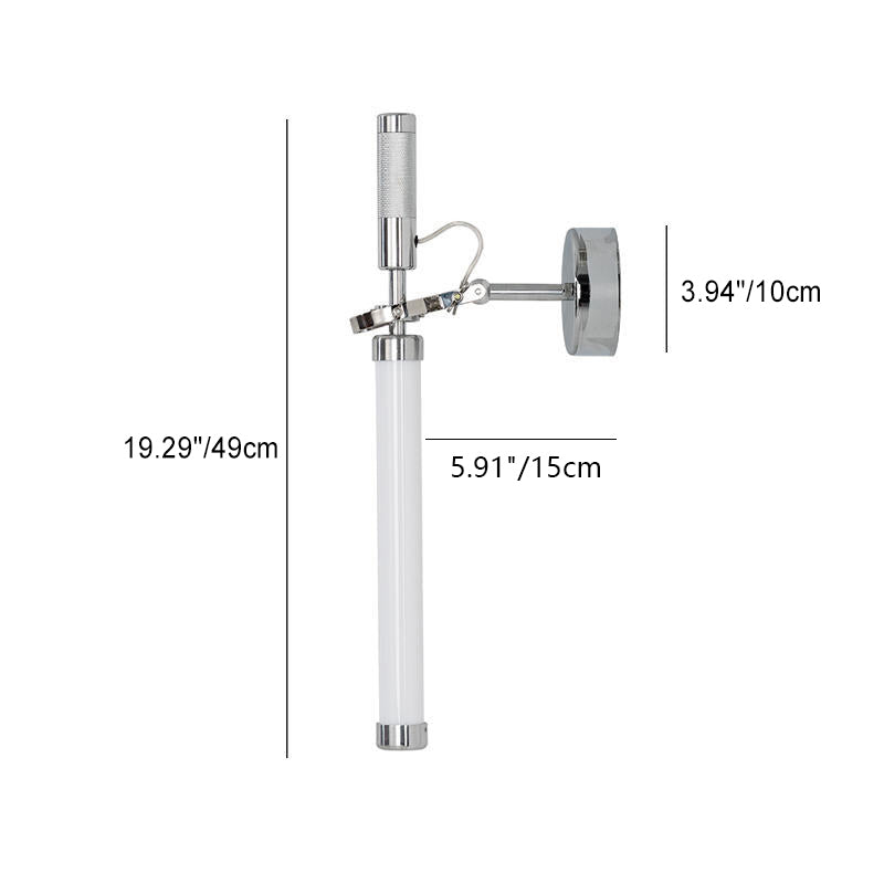 Hardware Glass Strip Bedroom Wall Lamp
