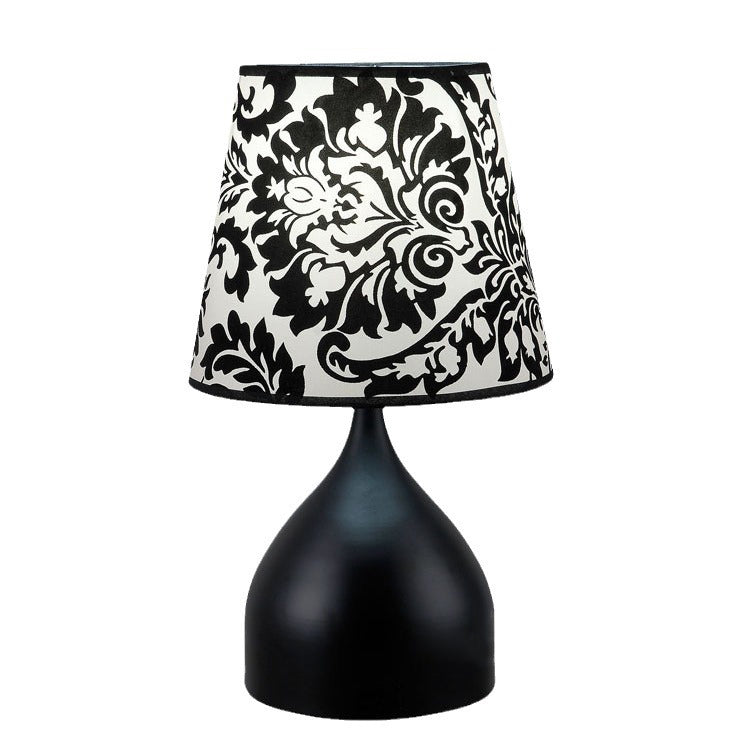 Hardware Fabric Cylinder Flower Table Lamp