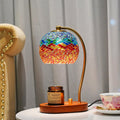 Wood Glass Dome Handmade Table Lamp