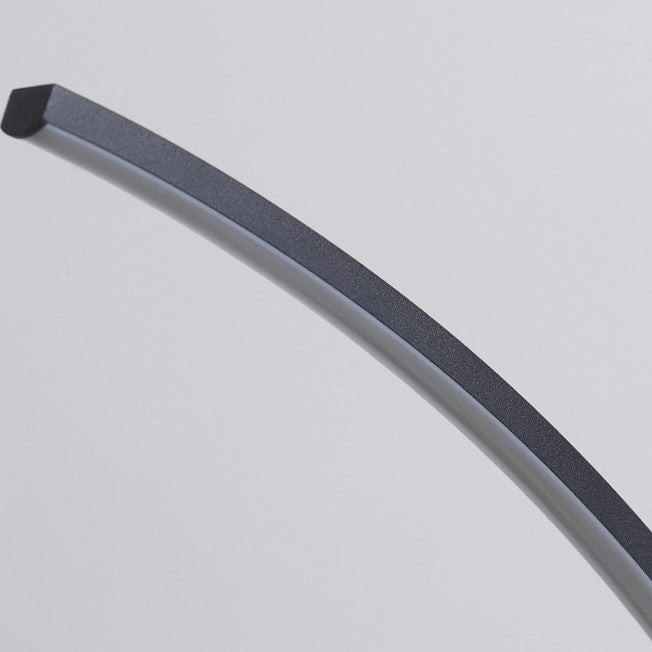 Curved Iron Aluminum Desk Floor Lamp