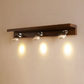 Rubber Wood Iron Rotatable Wall Lamp