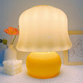 Glass Mushroom Dome Bedside Table Lamp