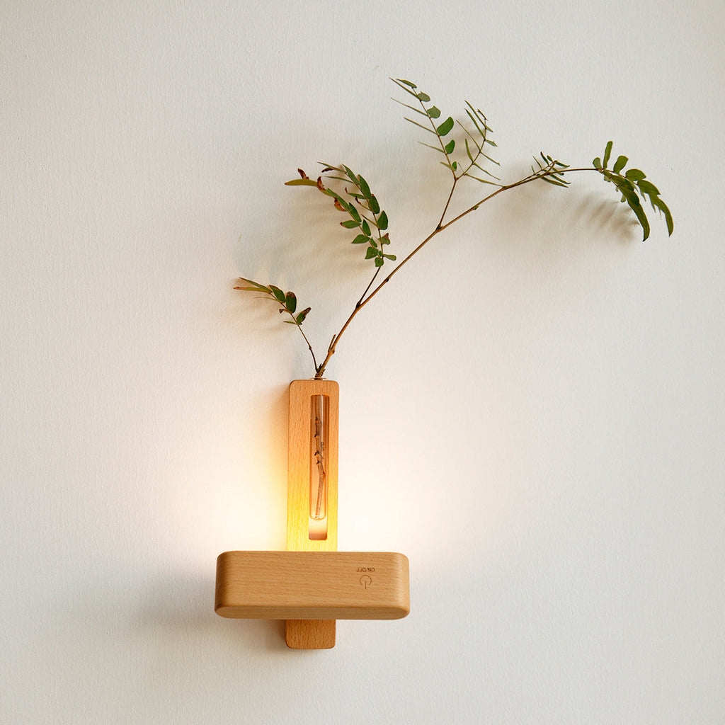 Walnut Beech Rechargeable Strip Wall Lamp