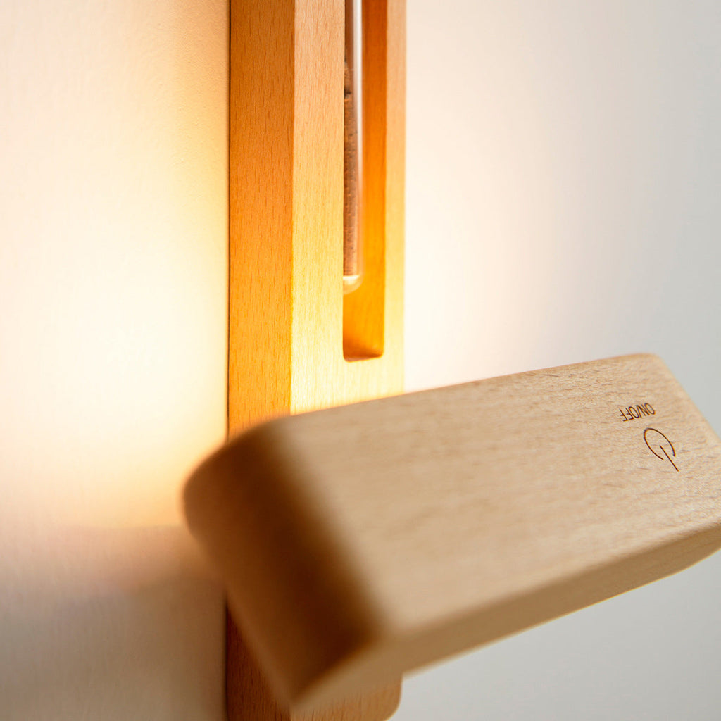 Walnut Beech Rechargeable Strip Wall Lamp