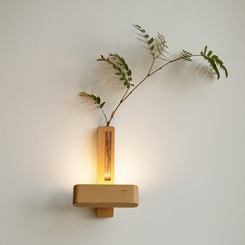Walnut Beech Rechargeable Strip Wall Lamp
