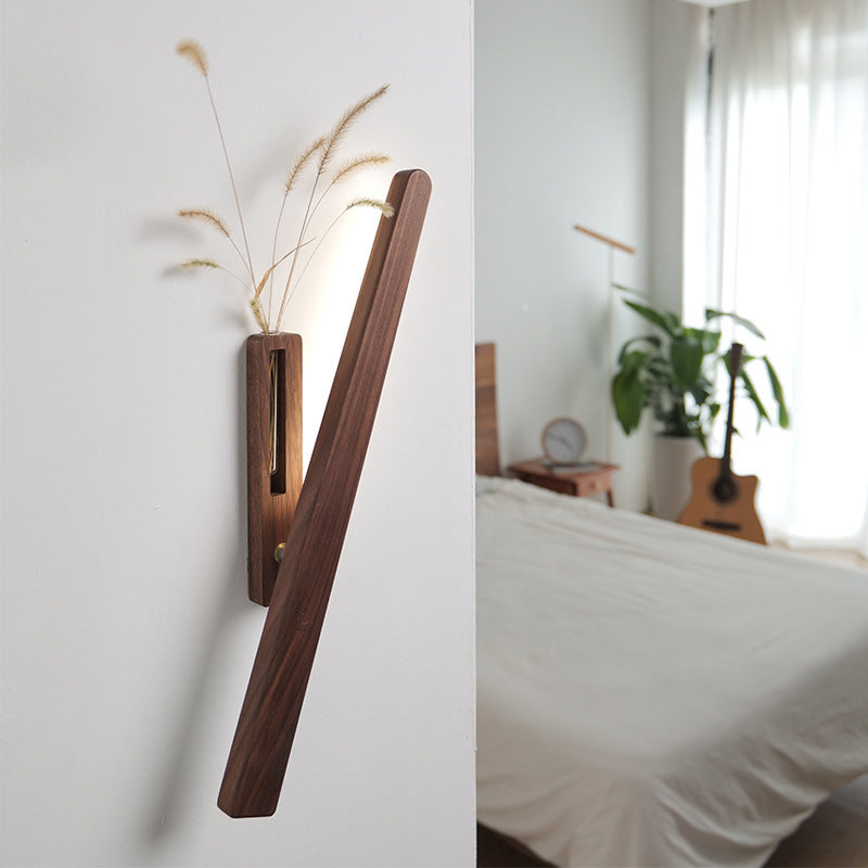 Walnut Beech Rechargeable Strip Wall Lamp