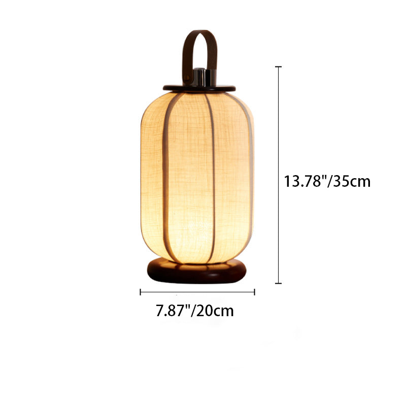 Portable Leather Stainless Steel Table Lamp