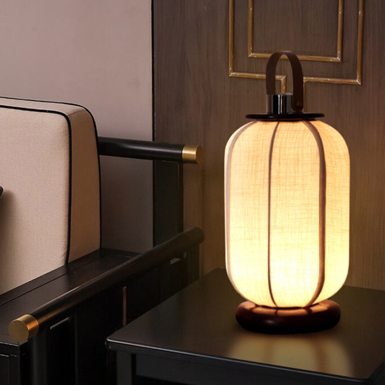 Portable Leather Stainless Steel Table Lamp