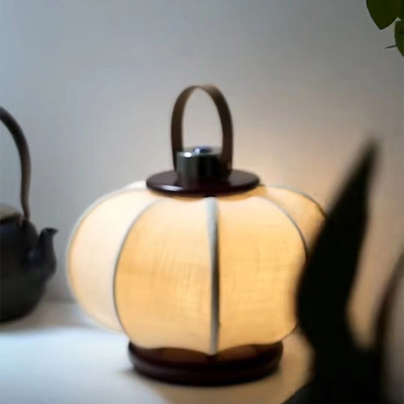 Portable Leather Stainless Steel Table Lamp