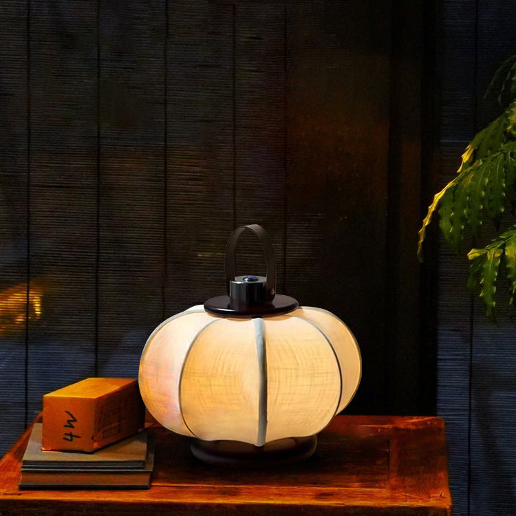 Portable Leather Stainless Steel Table Lamp