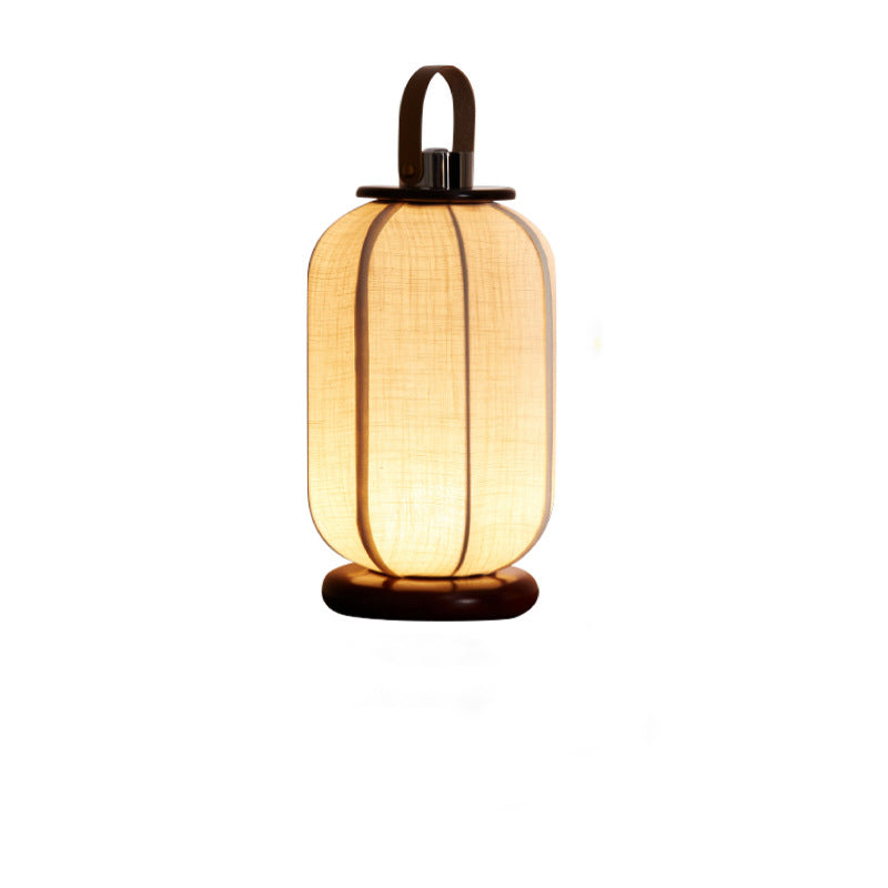 Portable Leather Stainless Steel Table Lamp