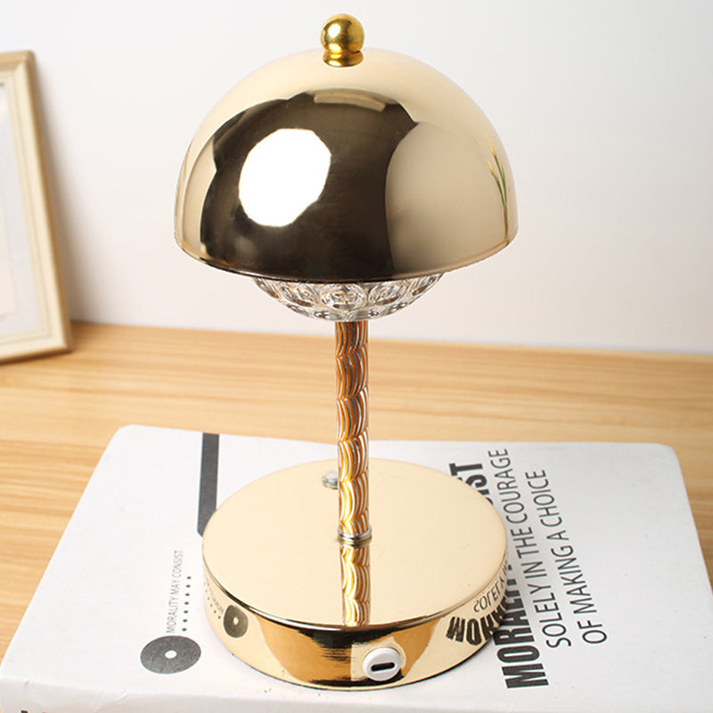 Rechargeable Iron Dome Flower Table Lamp