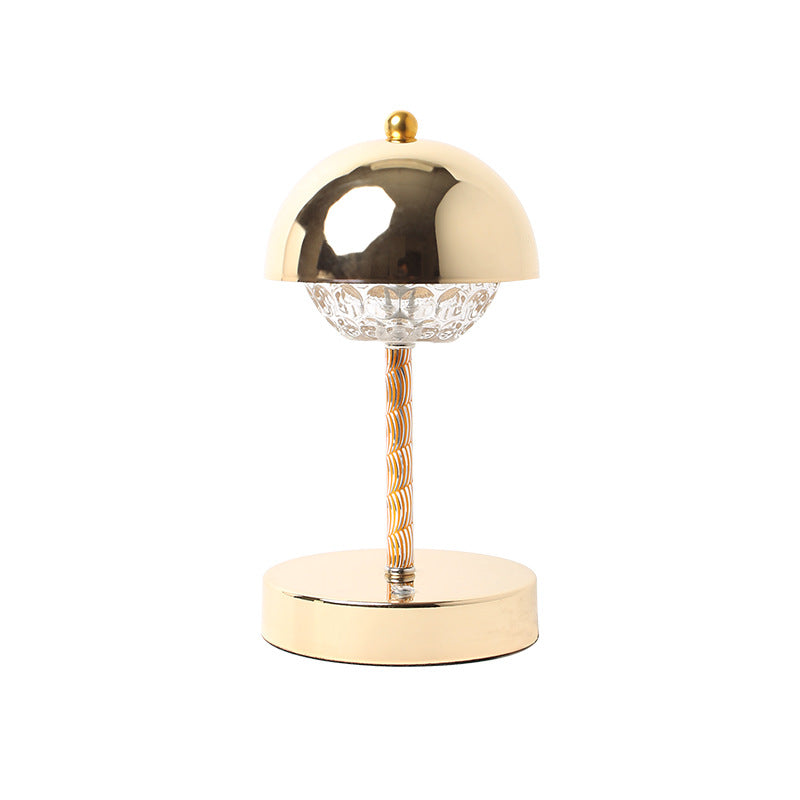 Rechargeable Iron Dome Flower Table Lamp